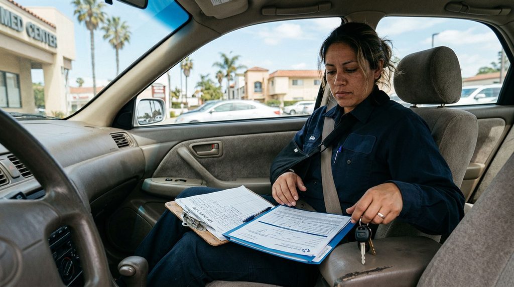 Worker tracking travel for workers’ compensation medical care